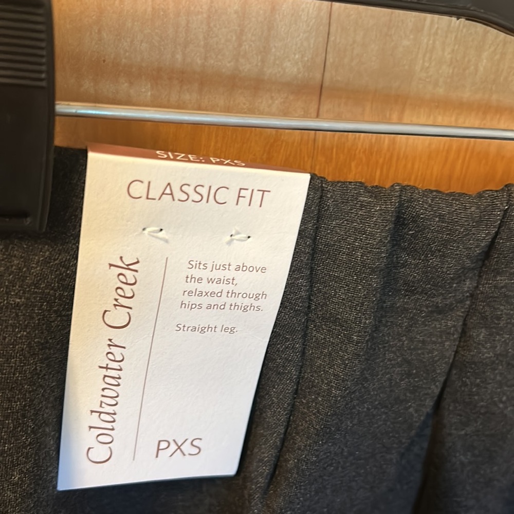 NWT Coldwater Creek Grey Ponte Knit Holly Classic Fit Slacks - Picture 8 of 8